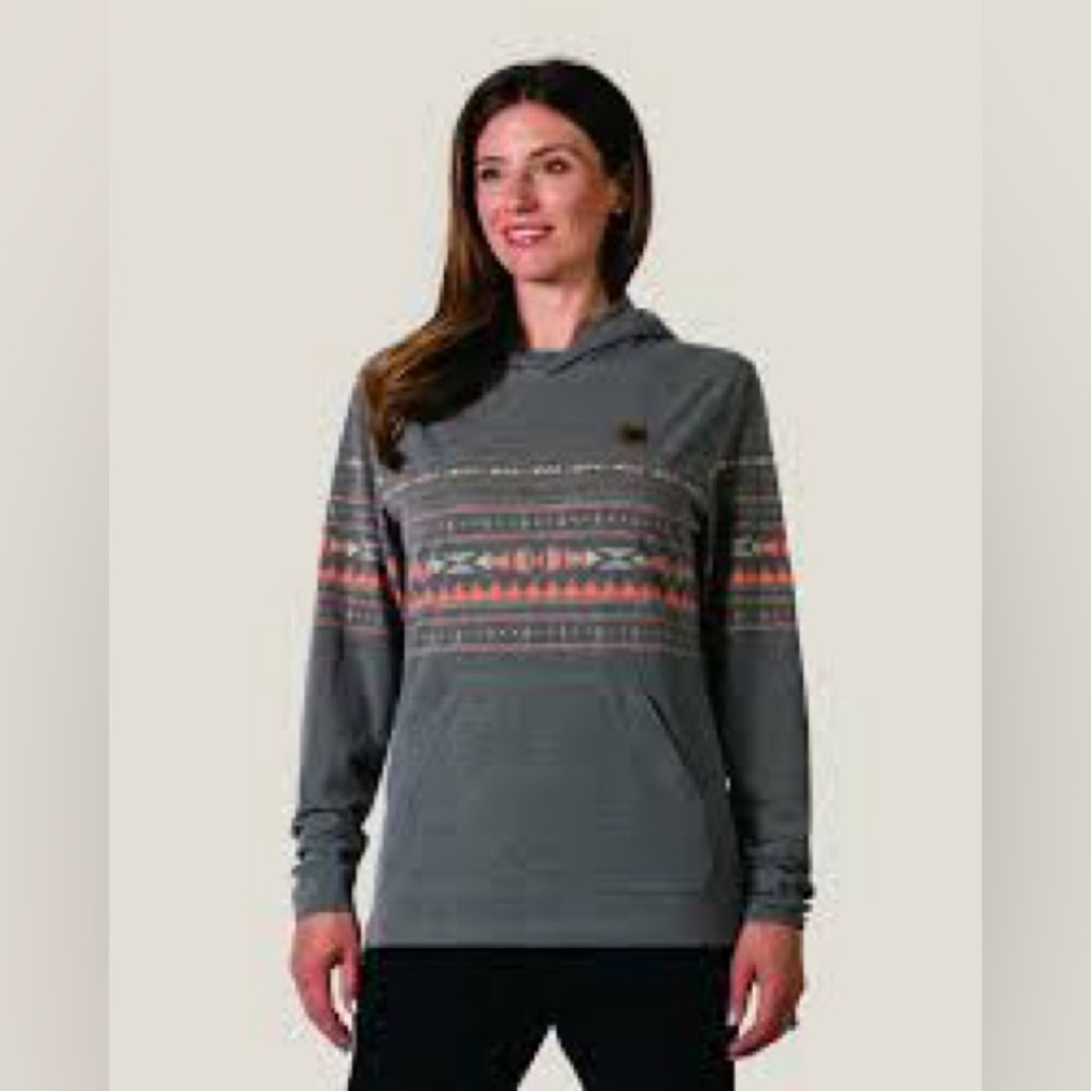 belong designs Women's Graphic Traverse Tek Hoodie Size XS